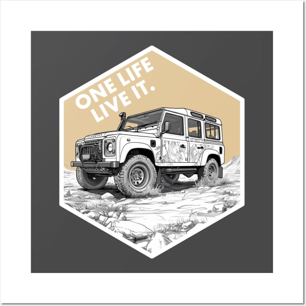 Defender - One life live it Wall Art by Lafta Design